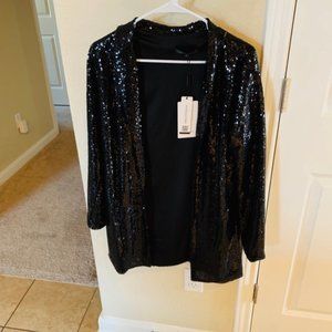 IRISIE Women Sparkle Sequins ROCKSTAR Jacket XL